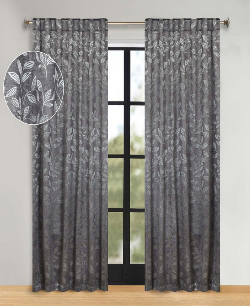 Шторы Superior Washable Leaves Room Darkening Back Tab