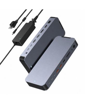 Lofree док-станция для ПК/Mac с 14 портами USB-C и двумя мониторами