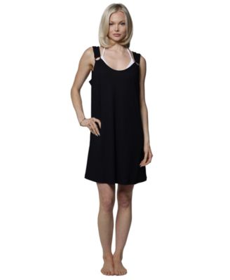 J Valdi Women's Ipanema Crochet Ring Tank Swim Dress