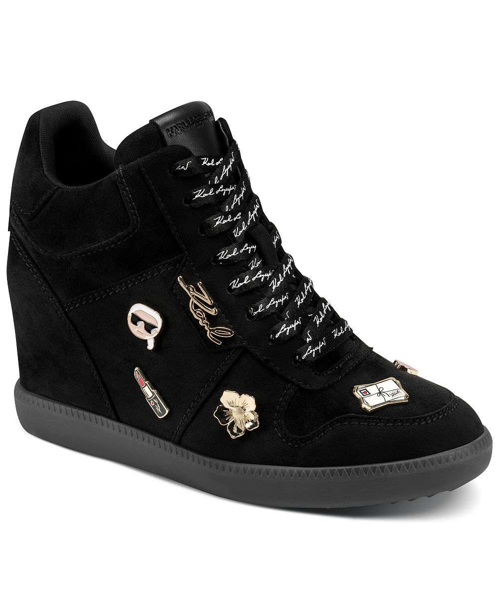 KARL LAGERFELD PARIS Women's Spirea Wedge Sneakers