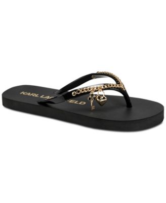 KARL LAGERFELD PARIS Women's Zemira Slip-On Flip Flops