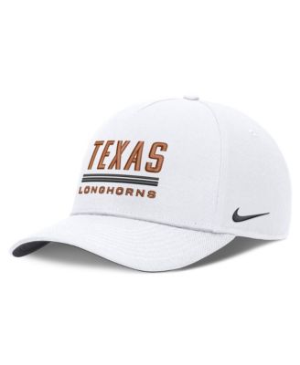 Мужская регулируемая кепка Nike Texas Longhorns 2026 Sideline Dri-FIT Rise белая