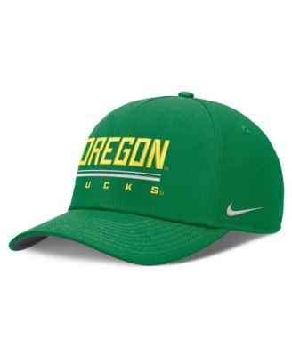 Мужская кепка Nike Green Oregon Ducks 2026 Sideline Dri-FIT Rise Adjustable