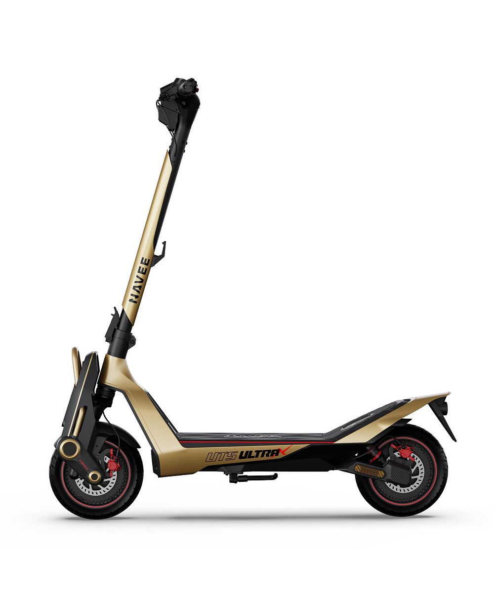 NAVEE UT5 Max Electric Scooter, 31.1 MPH Max Speed, 2400W Motor, Hydraulic Suspension, 12" Tires