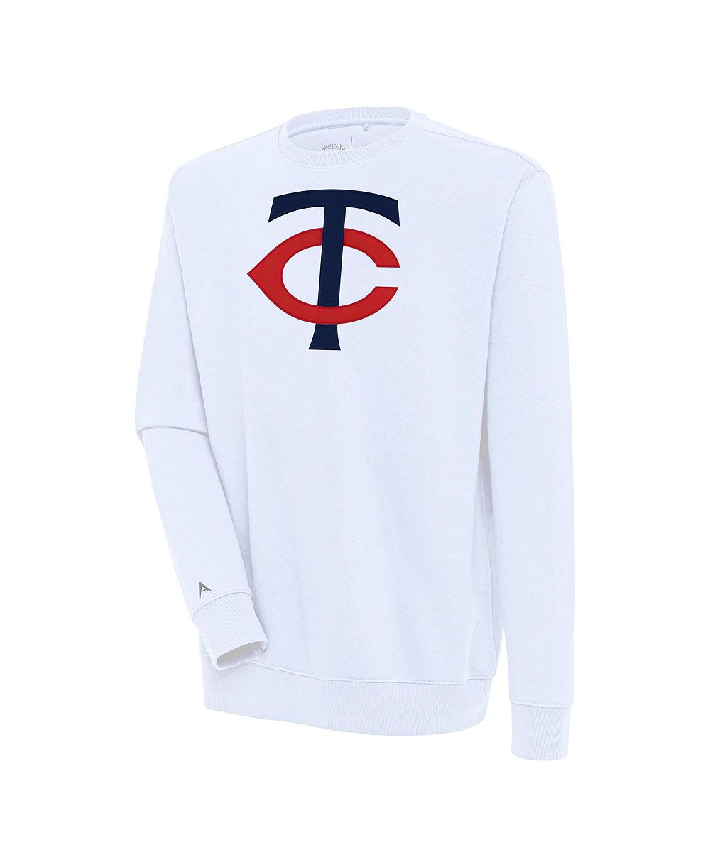 Мужская белая толстовка Antigua Minnesota Twins Victory Pullover