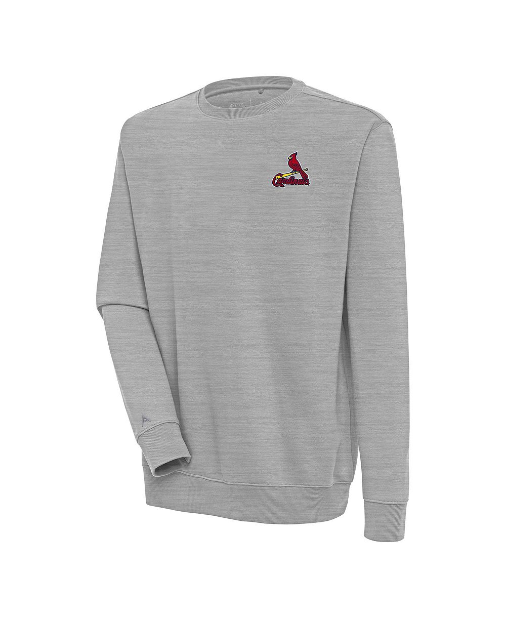 Мужской свитшот Antigua St. Louis Cardinals Victory Pullover Heather Gray