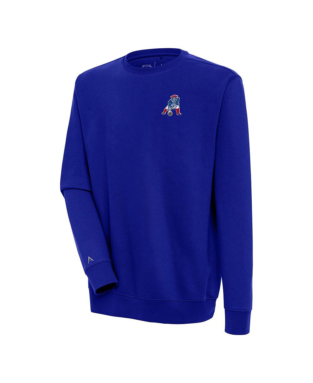 Antigua Мужское свитшот New England Patriots Throwback Logo Victory, королевский синий