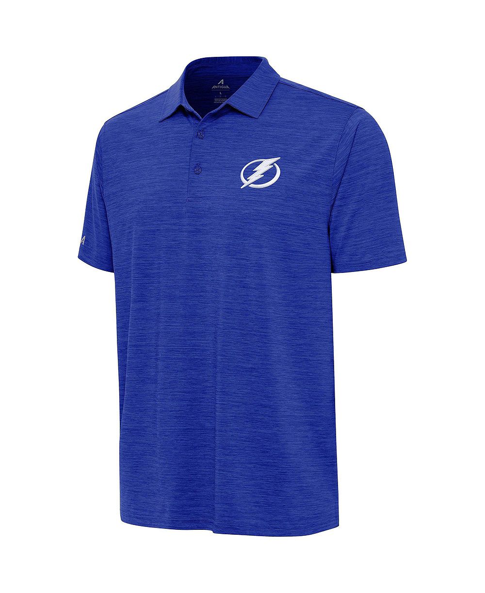 Antigua Мужская рубашка-поло Tampa Bay Lightning Layout Heather Blue