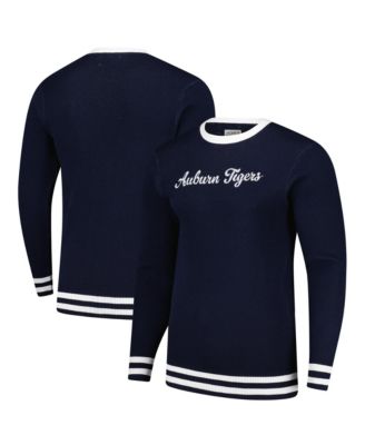 Унисекс свитер Uscape Apparel Navy Auburn Tigers Renew Knit Vintage Pullover