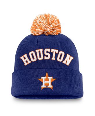 Nike мужская вязаная кепка с отворотом и помпоном Royal Houston Astros Peak