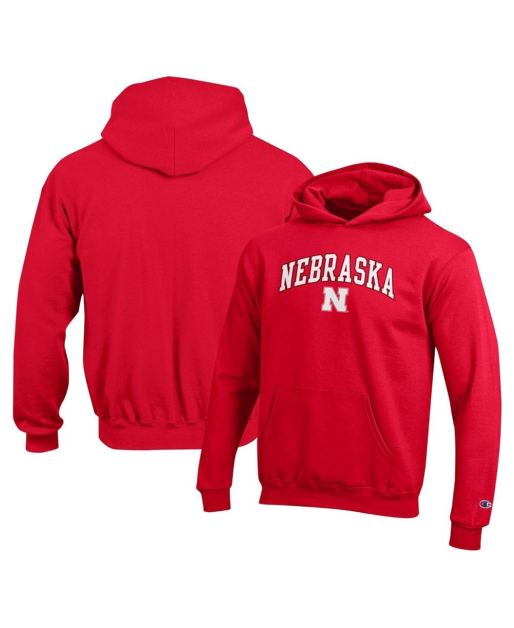 Champion Худи для мальчиков и девочек Scarlet Nebraska Huskers Campus
