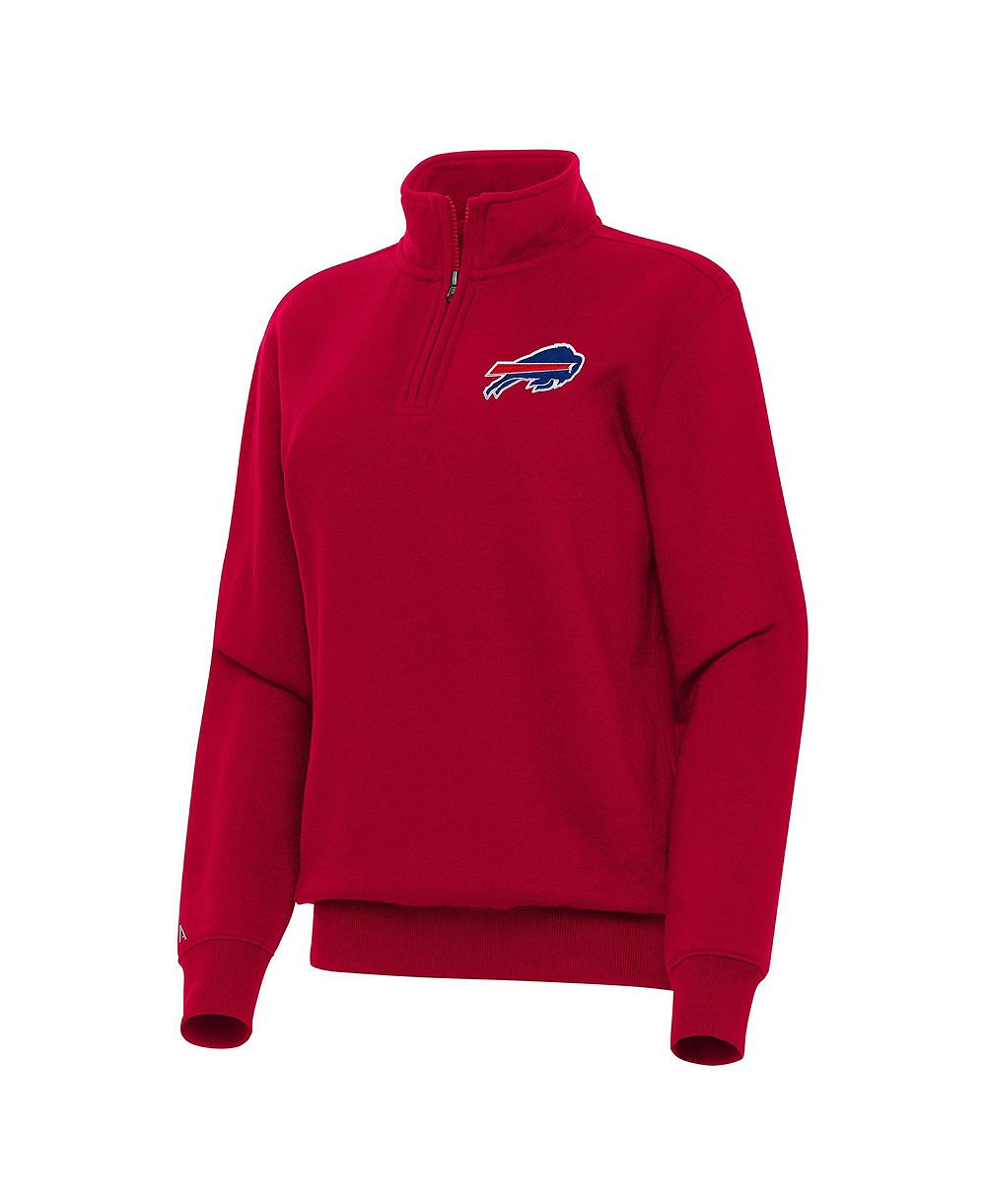 Женский топ Antigua Buffalo Bills Victory с воротником-стойкой и молнией