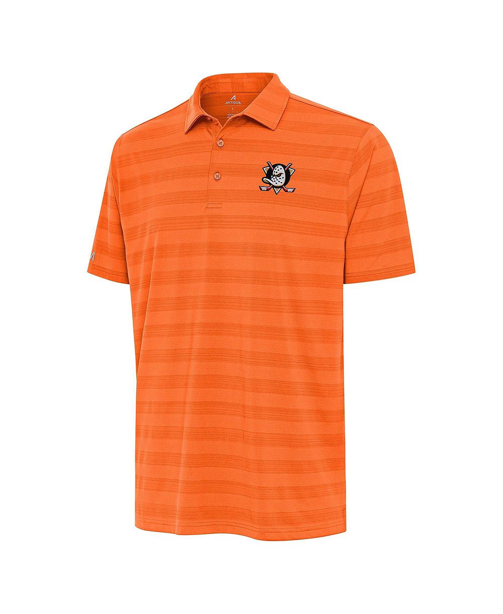 Antigua Men's Orange Anaheim Ducks Tunnel Polo Shirt