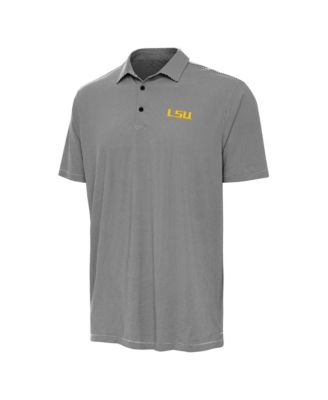 Antigua Men's Black LSU Tigers Twine Polo Shirt
