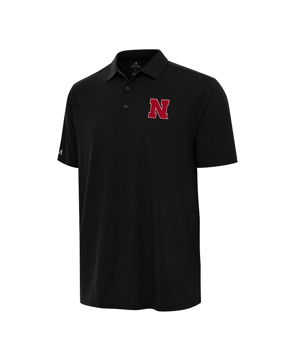 Мужская рубашка-поло Antigua Nebraska Huskers Era Black