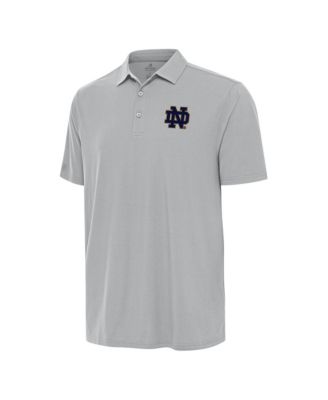 Мужская рубашка-поло Antigua Notre Dame Fighting Irish Era Gray