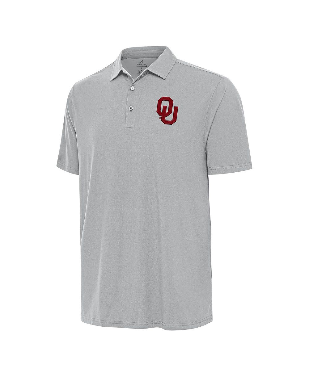 Мужская рубашка-поло Antigua Oklahoma Sooners Era Gray