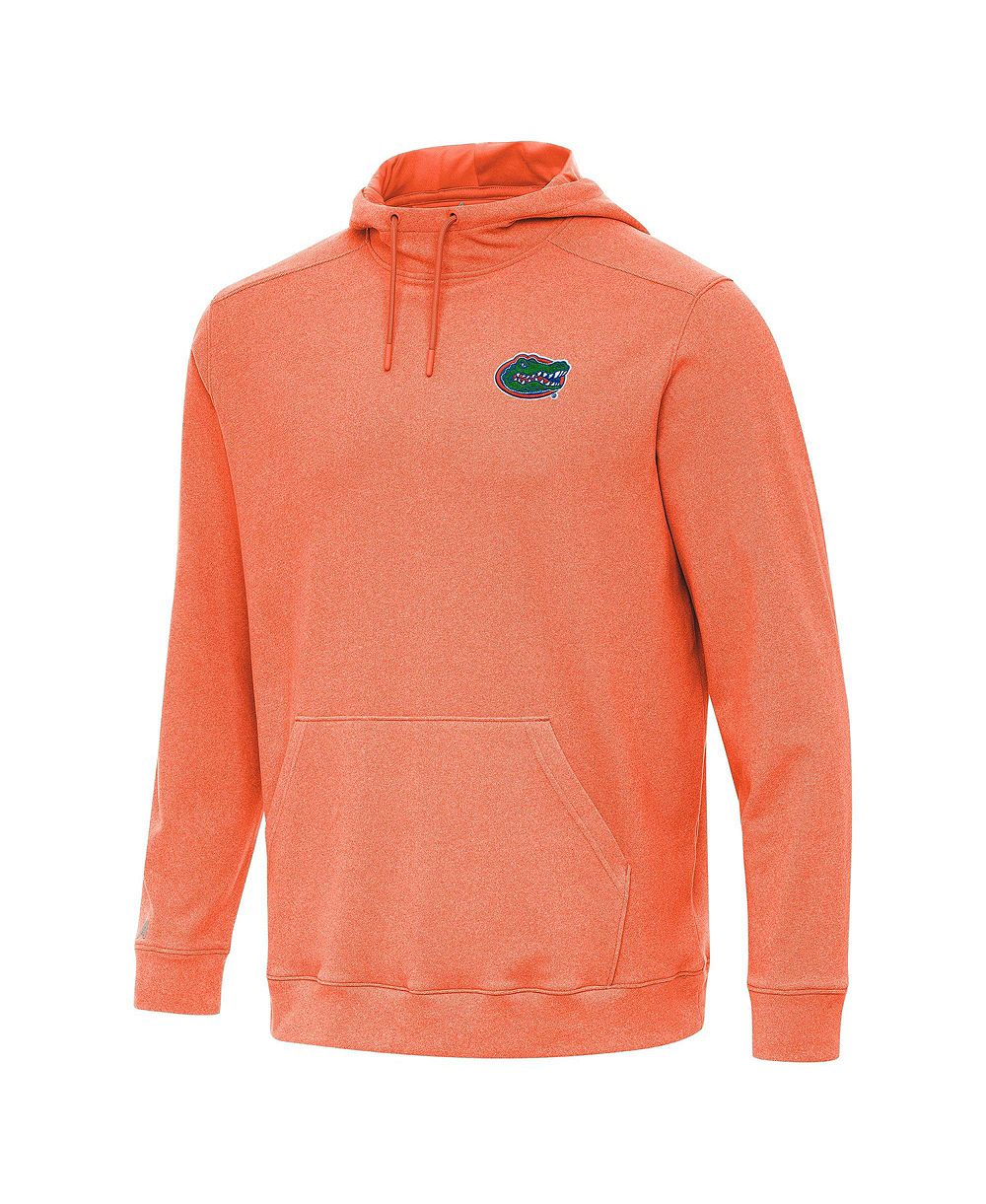 Мужской джемпер Antigua Heather Orange Florida Gators Cloud Pullover Hoodie