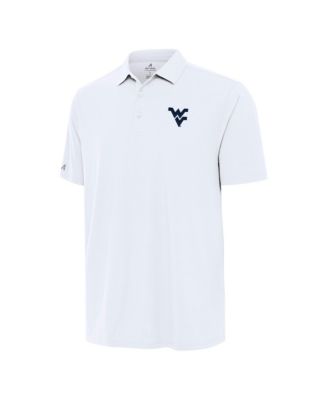 Antigua Men's White West Virginia Mountaineers Era Polo Shirt