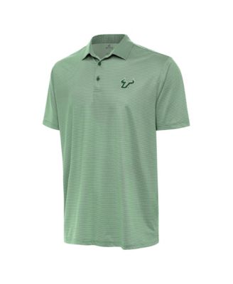 Antigua Мужская рубашка поло Green/White South Florida Bulls