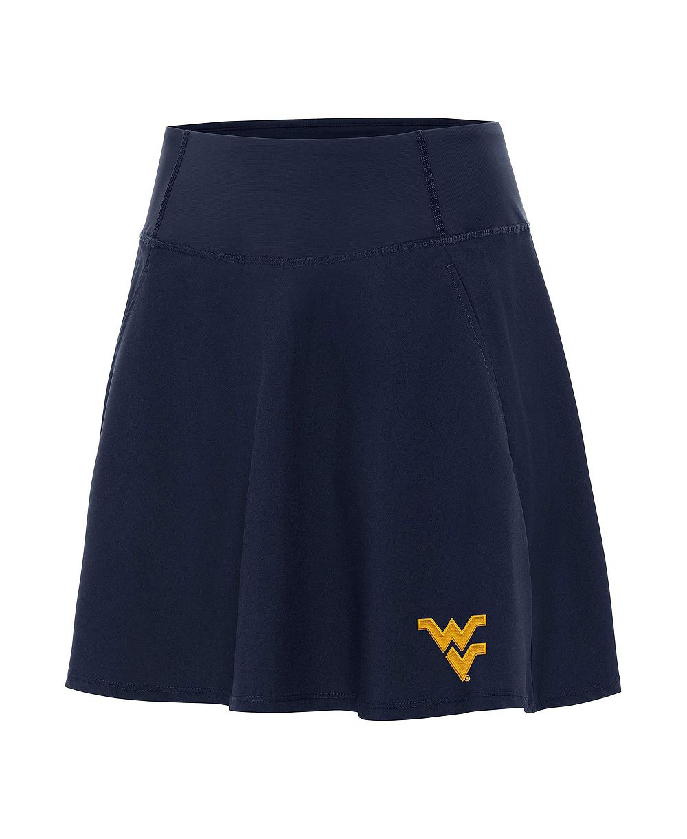 Antigua Women's Navy West Virginia Mountaineers Chip Skort