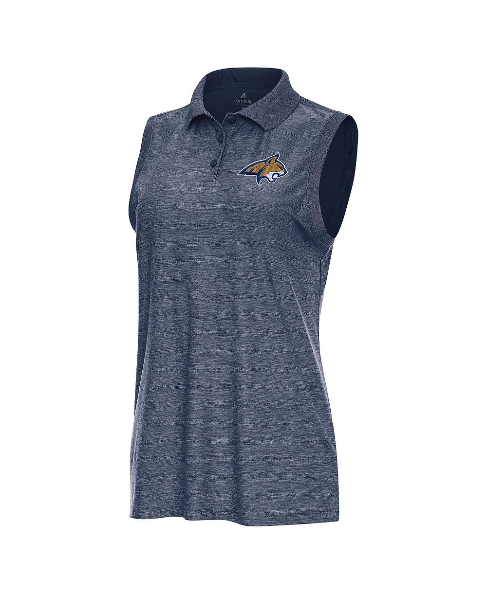Женская рубашка-поло Antigua Washington Spirit Tribute Half-Zip в цвете Heather Navy