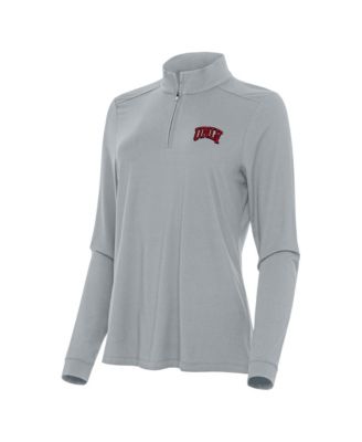 Женский топ Antigua Gray UNLV Rebels Intent Quarter-Zip