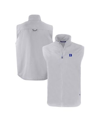 Мужской жилет Cutter & Buck Gray Duke Blue Devils Charter Full-Zip