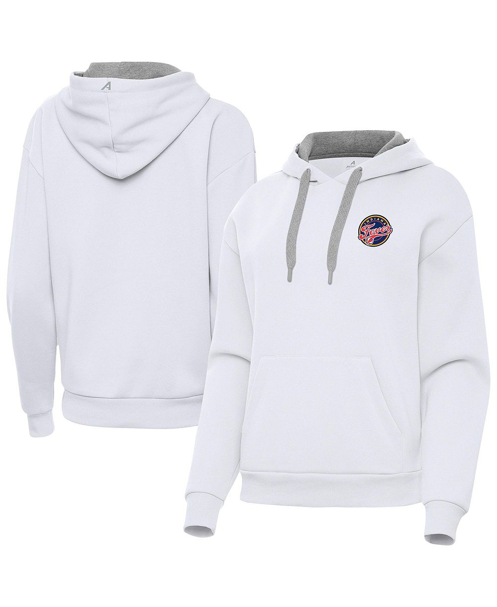 Женское белое худи Antigua Indiana Fever Victory Pullover