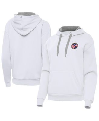 Женское белое худи Antigua Indiana Fever Victory Pullover