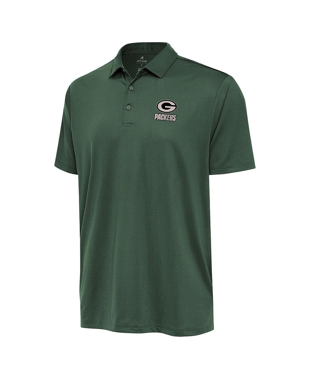 Antigua Men's Hunter Green Green Bay Packers Ellipse Performance Polo Shirt