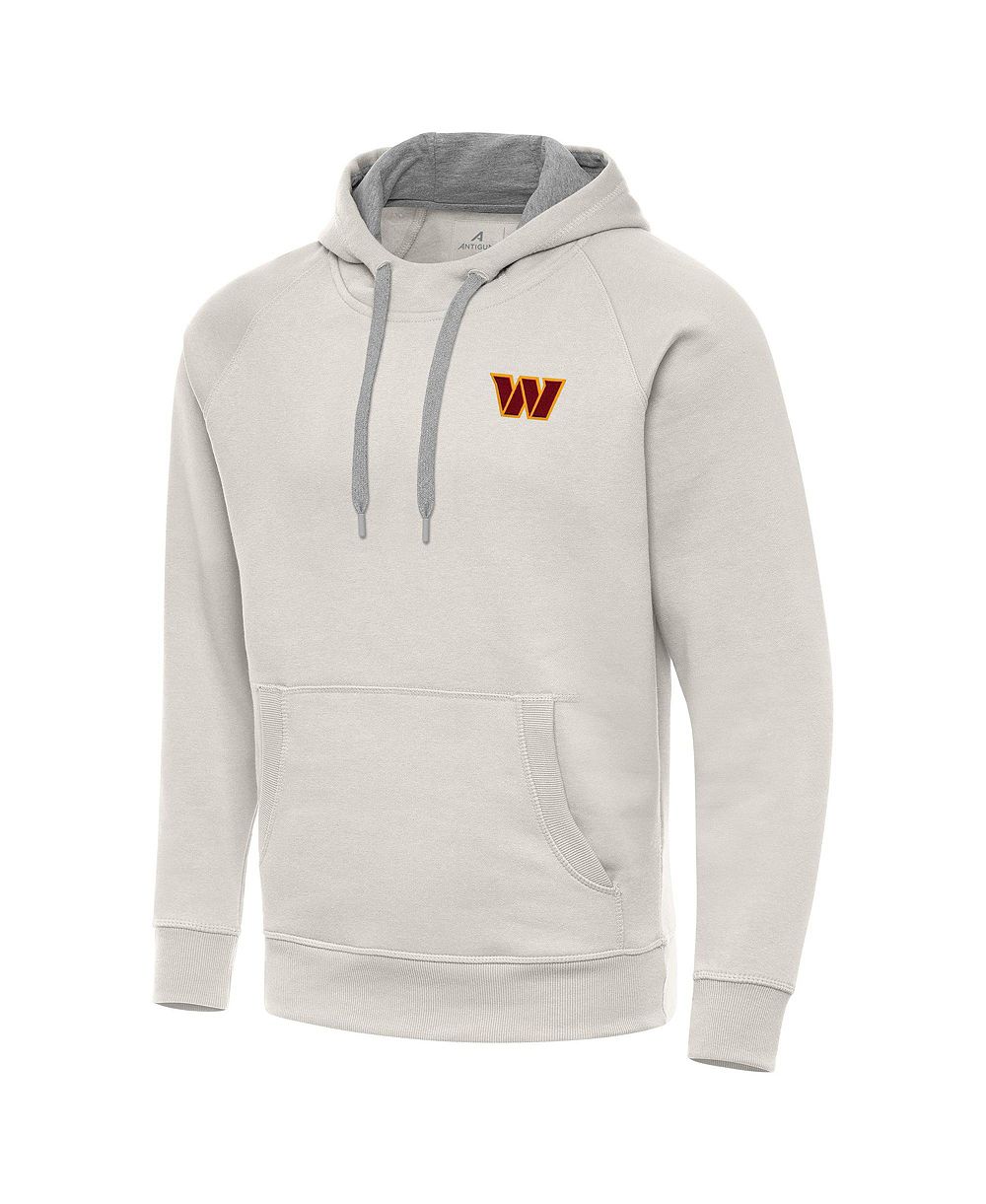 Antigua Мужское худи Raglan Pullover цвета Cream Washington Commanders Victory