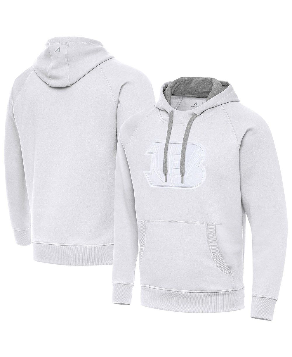Мужское худи Antigua White Cincinnati Bengals Victory Pullover