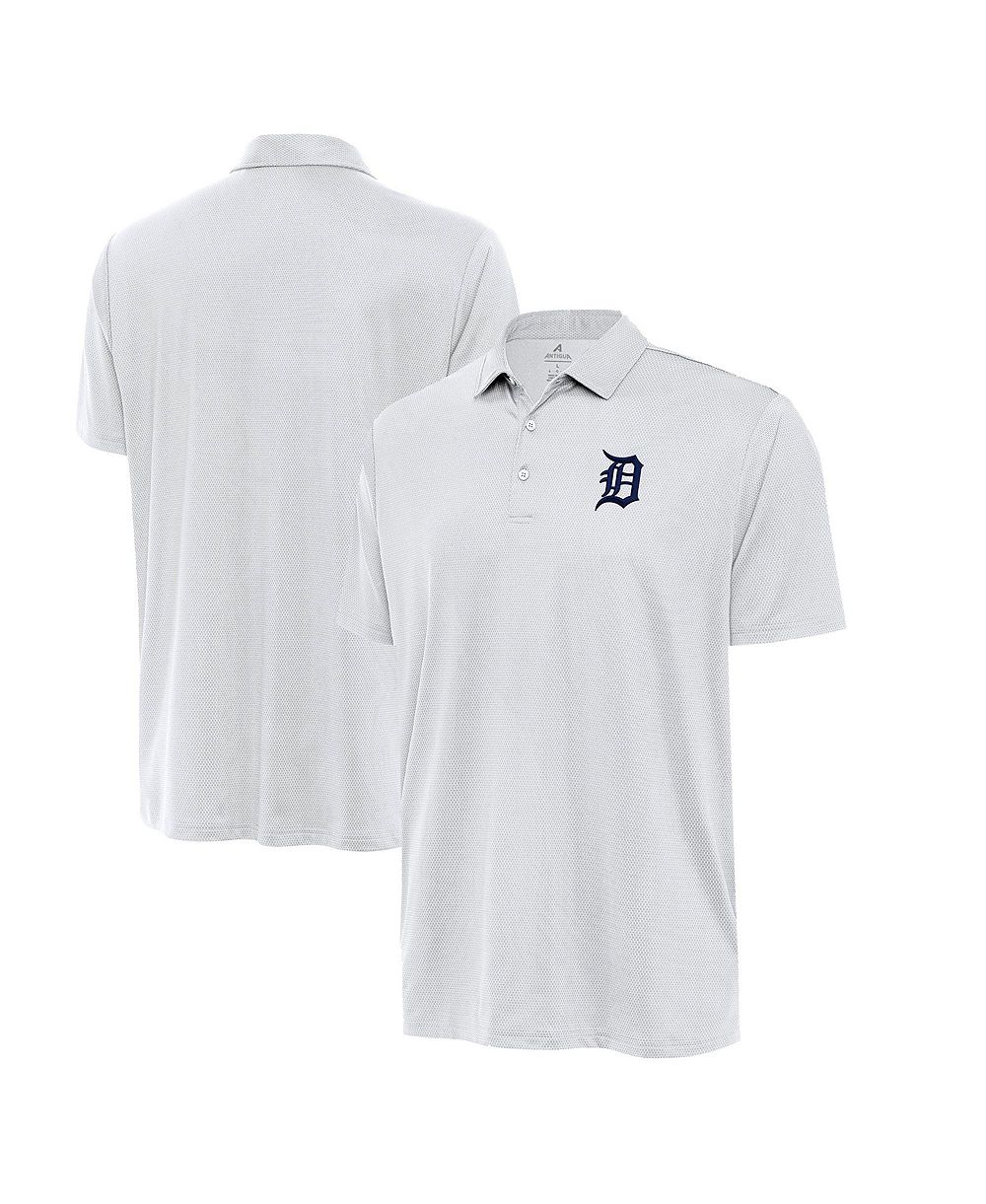 Antigua Мужская белая рубашка Detroit Tigers Eclipse Polo