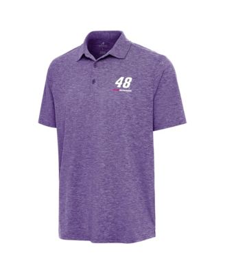 Мужская рубашка-поло Antigua Alex Bowman Par 3 Heather Purple
