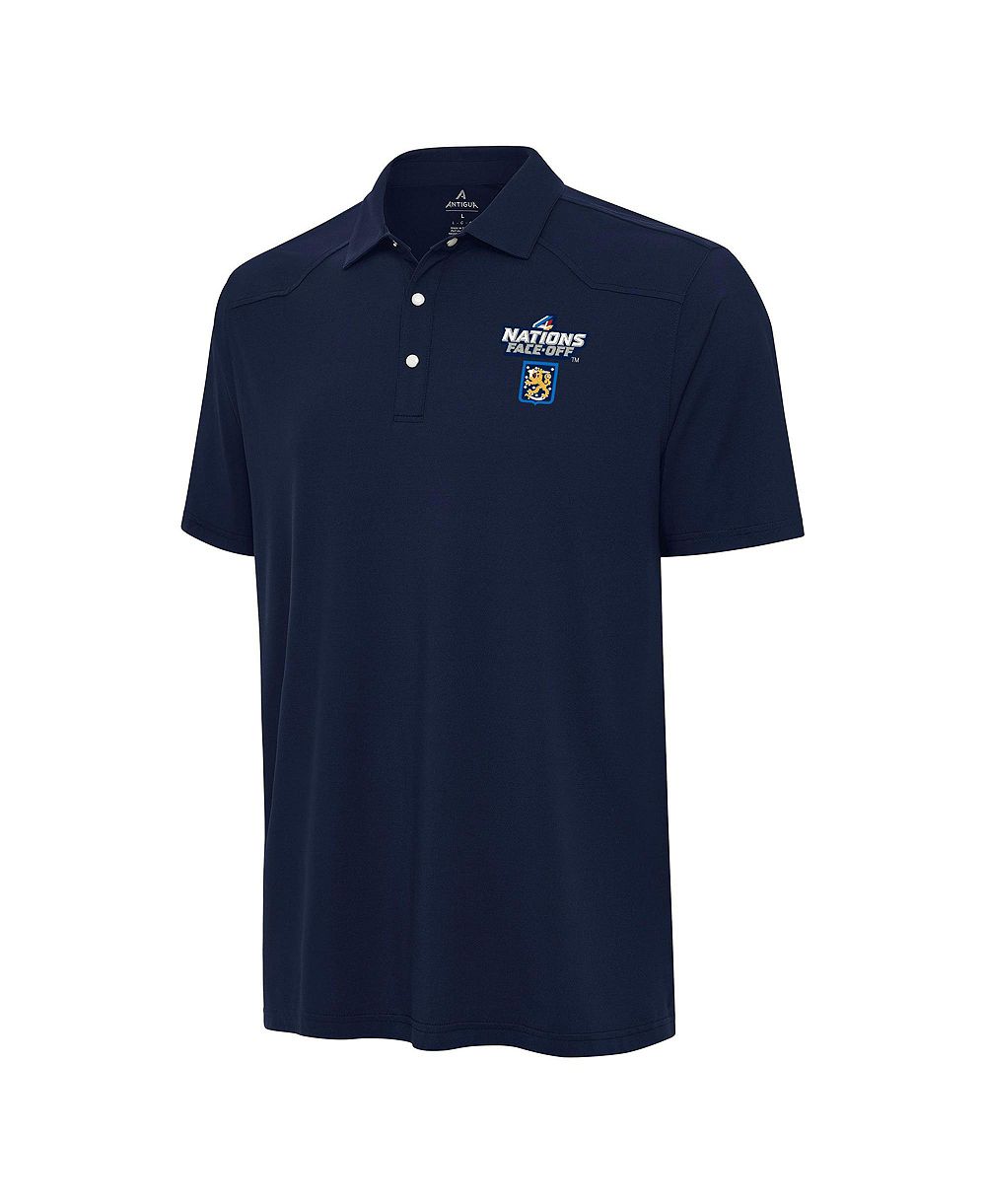 Antigua Men's Navy Finland Hockey 2025 4 Nations Face Off Western Polo Shirt