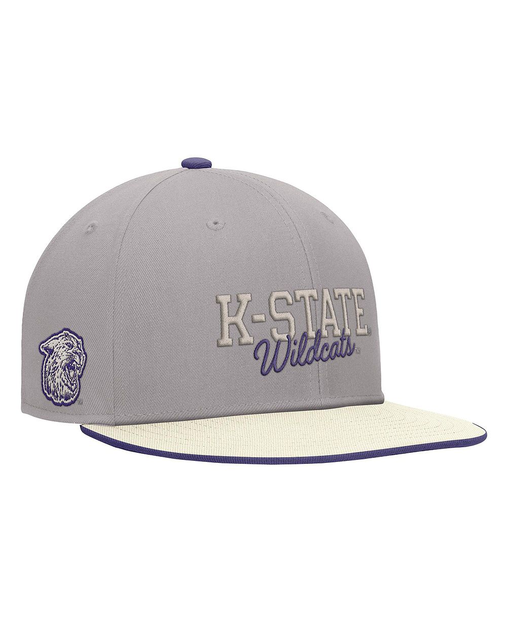 Мужская Nike Gray Kansas State Wildcats Vintage Script Pro Dri-FIT Snapback Hat