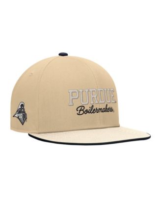 Мужская регулируемая кепка Nike Gold Purdue Boilermakers Vintage Script Pro Dri-FIT Snapback