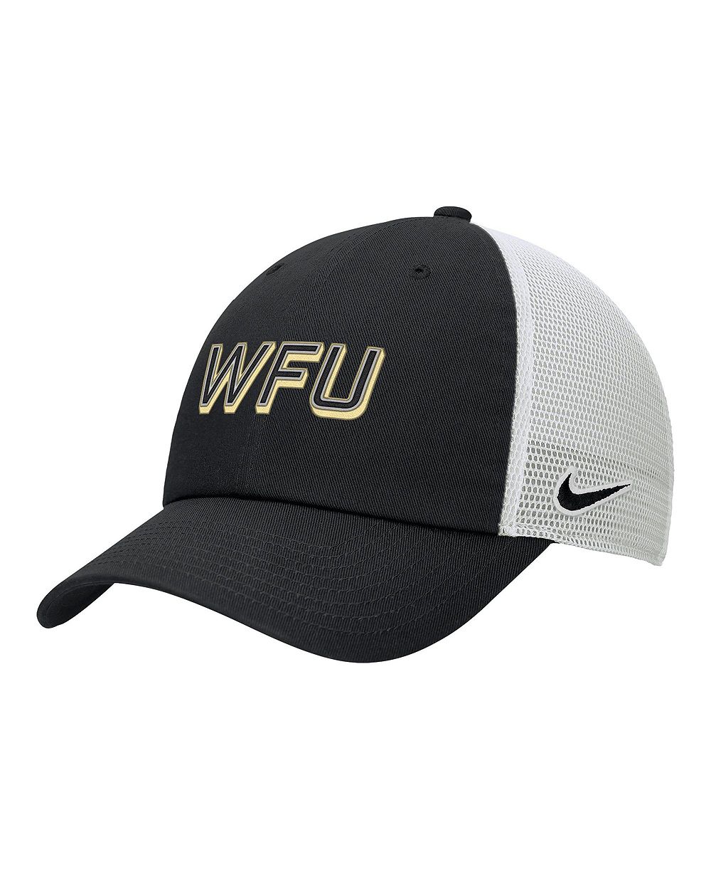 Мужская регулируемая кепка Nike Black Wake Forest Demon Deacons On-Field Club типа тракер