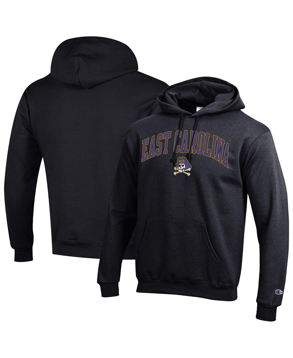 Мужское худи Champion Purple ECU Pirates Arch Over Logo Pullover