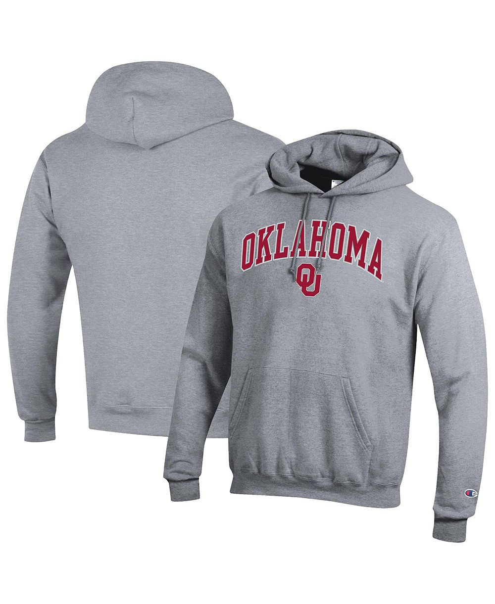 Champion Мужской серый худи с логотипом Oklahoma Sooners
