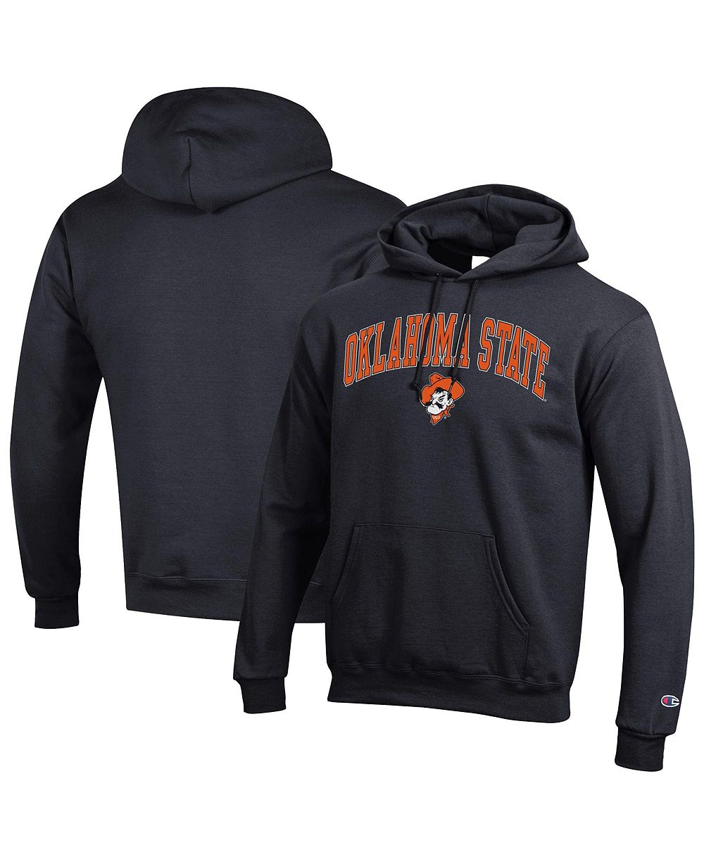 Champion Мужской Black Oklahoma State Cowboys Arch Over Logo Pullover Hoodie