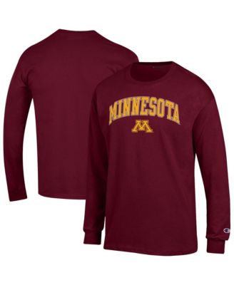 Мужская футболка Champion Maroon Minnesota Golden Gophers Long sleeves
