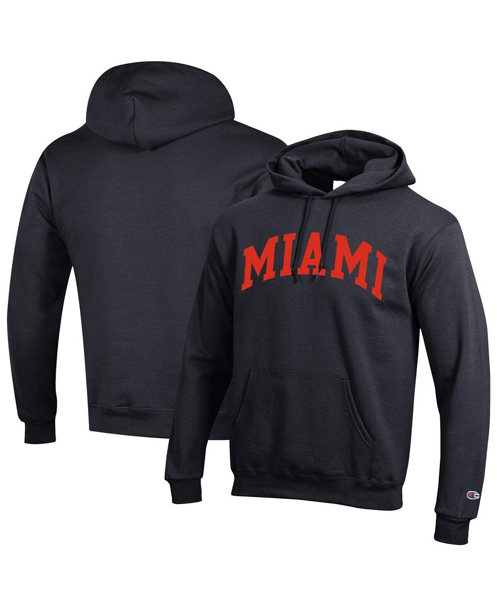 Мужское худи Champion Green Miami Hurricanes Basic Arch Fleece Pullover