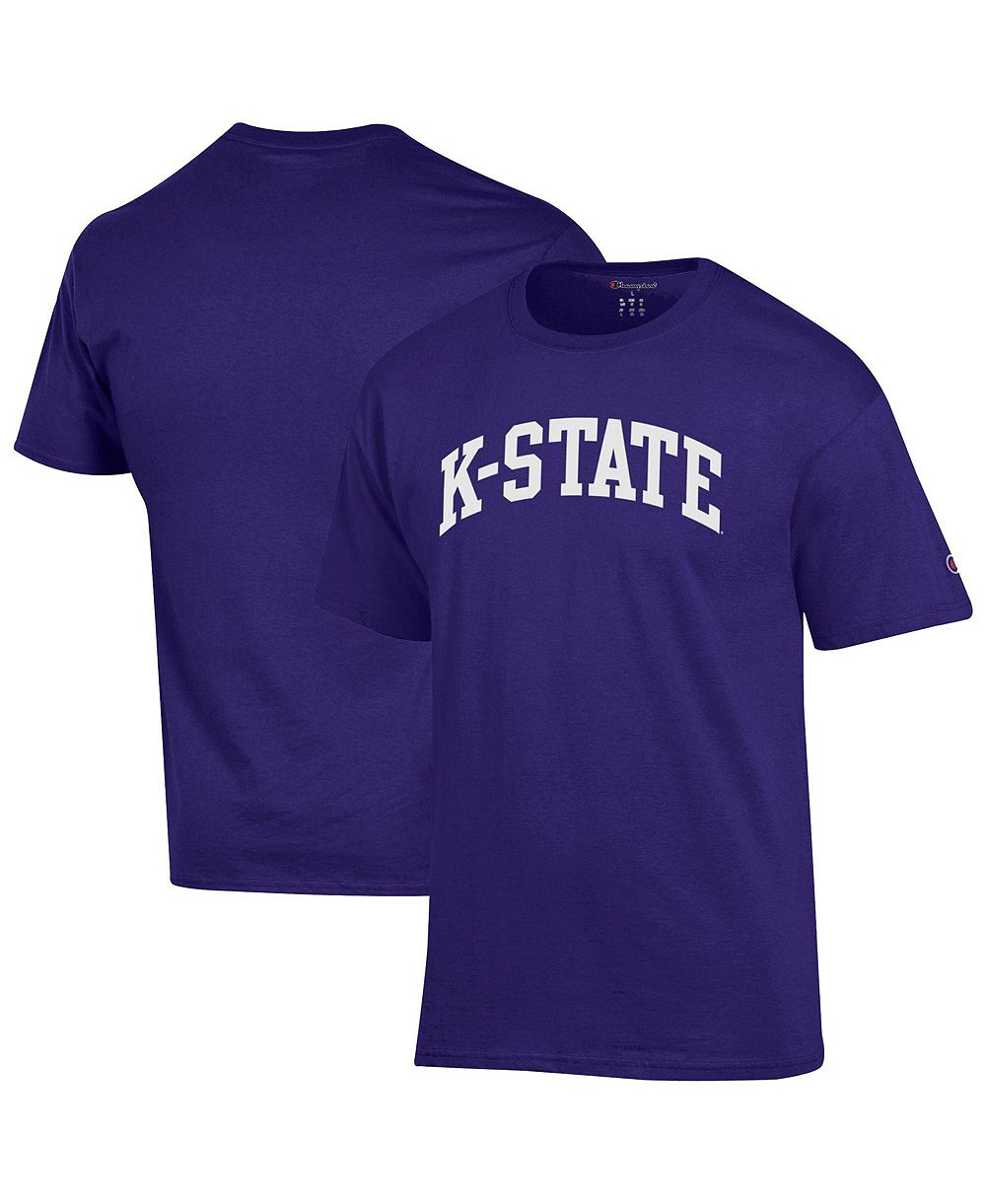 Champion Мужской фиолетовый T-Shirt Kansas State Wildcats Basic Arch