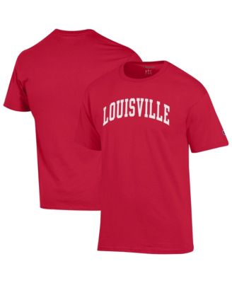 Champion Men's Red Louisville Cardinals Basic Arch T-Shirt