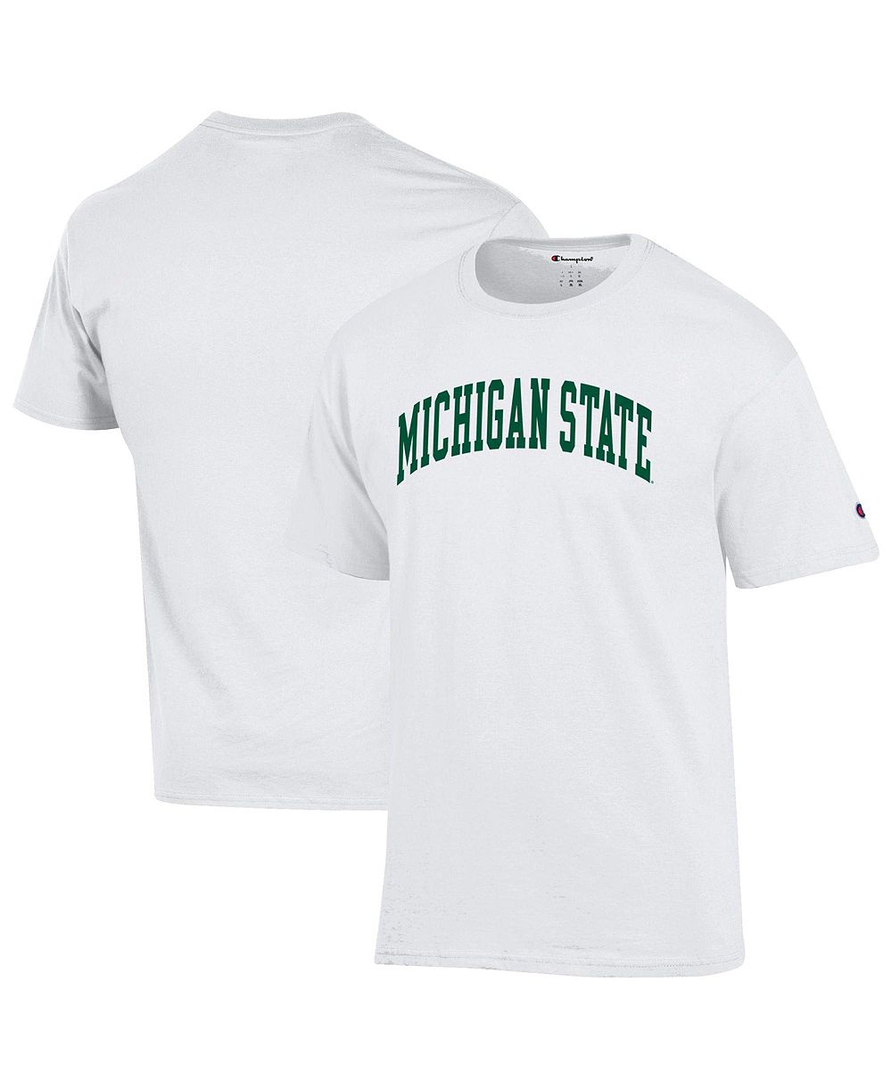Champion Men's White Michigan State Spartans Basic Arch T-Shirt