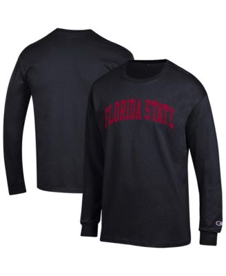 Champion Men's Black Florida State Seminoles Basic Arch Long Sleeve T-Shirt