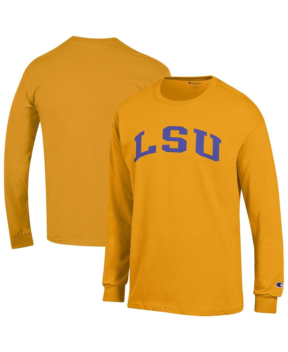 Champion Men's Gold LSU Tigers Basic Arch Long Sleeve T-Shirt