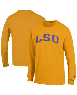Champion Men's Gold LSU Tigers Basic Arch Long Sleeve T-Shirt